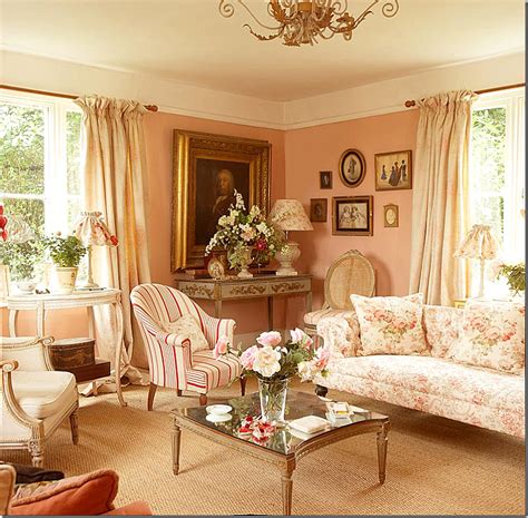 Cote De Texas English Country Manor Then And Now Pink Living Room