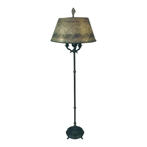 Early 20th Century Rembrandt Floor Lamp With Exceptional Mica On Mica