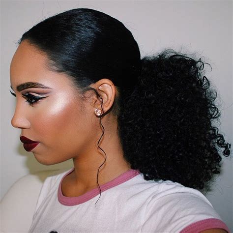 Ponytail Hairstyles For Black Women Ponytail Styles Natural Hair