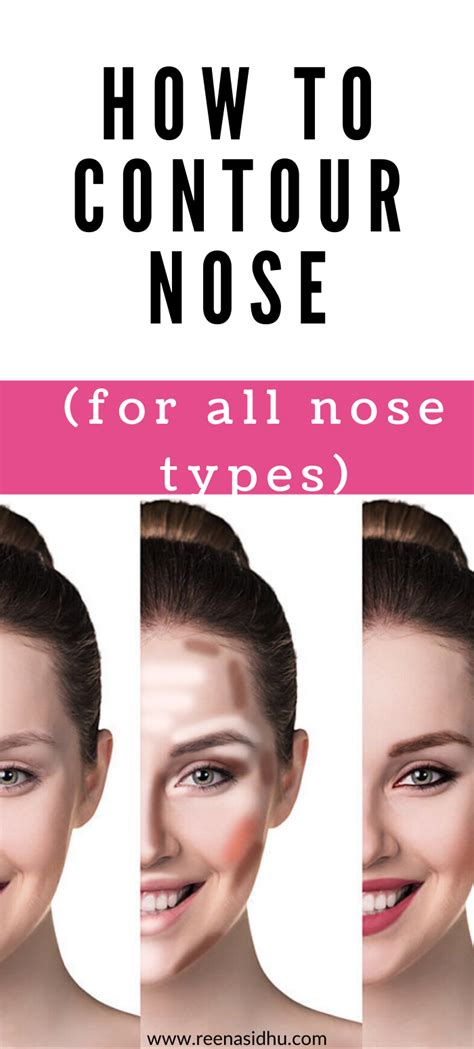 This can be done by raising, lowering or lengthening the upper frame by changing the brow shape. How To Contour Nose: For Every Nose Type! in 2020 | Nose contouring, Nose types, Contouring ...