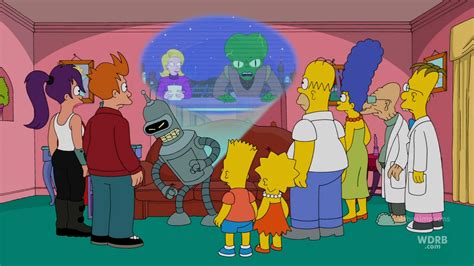 the source the simpsons x futurama crossover episode