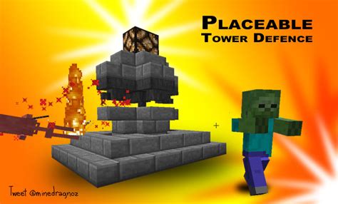 Placeable Tower Defence Towers In Vanilla Minecraft Minecraft Map