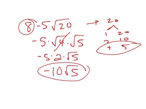 Simplifying Square Roots | Math, Algebra | ShowMe