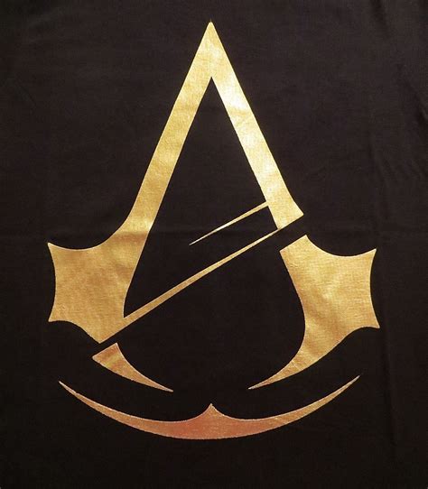 Assassins Creed Unity Gold Logo M T Shirt New Short Sleeve Ac5