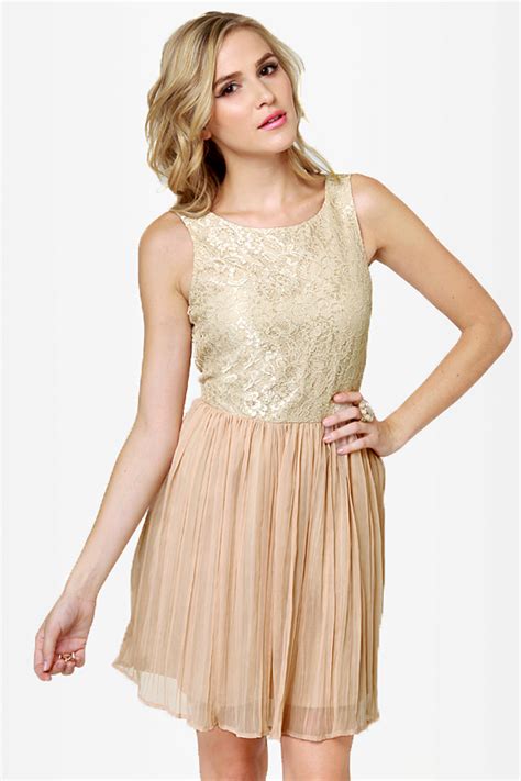 Beige Lace Dress Picture Collection