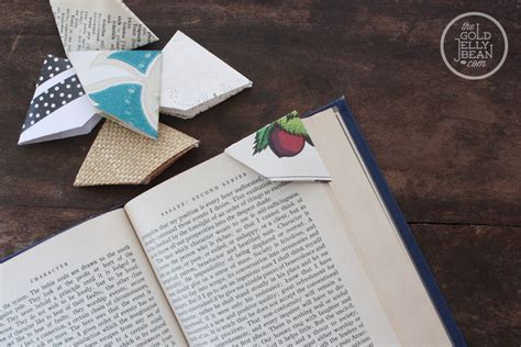 Origami Bookmark Tutorial The Gold Jellybean