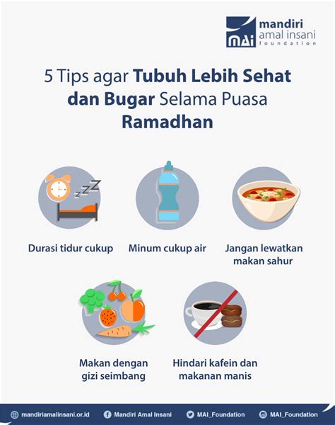 5 Tips Agar Tubuh Lebih Sehat Selama Puasa Ramadhan Badan Amil Zakat