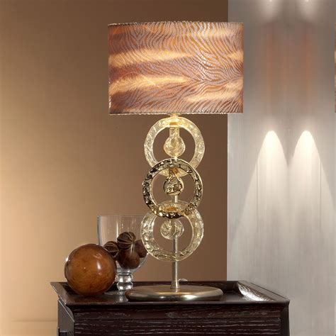 Luxury Hand Made Gold Glass Italian Table Lamp Modern Lamps Living