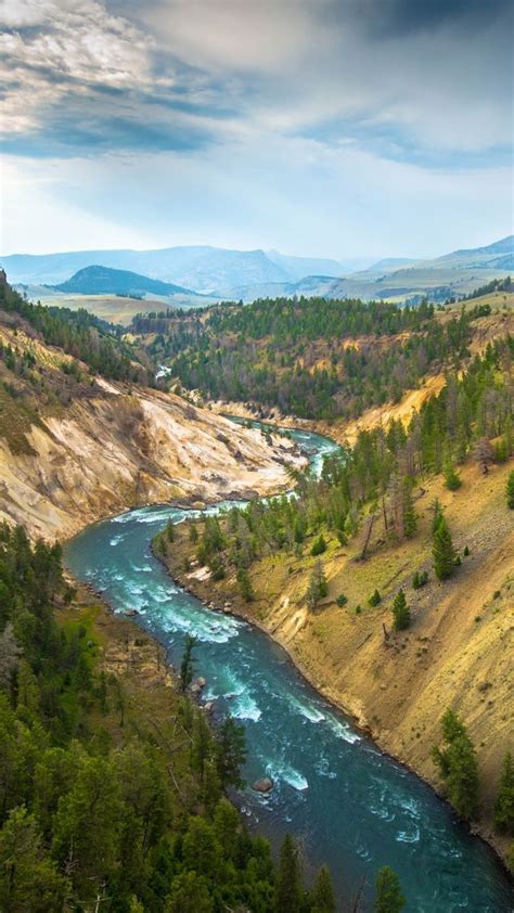 Wallpaper Yellowstone Landscape 4k 5k Wallpaper Usa River Travel