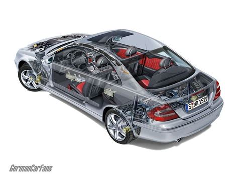 Mercedes Benz Clk C Cutaway Drawing Araba Arabalar