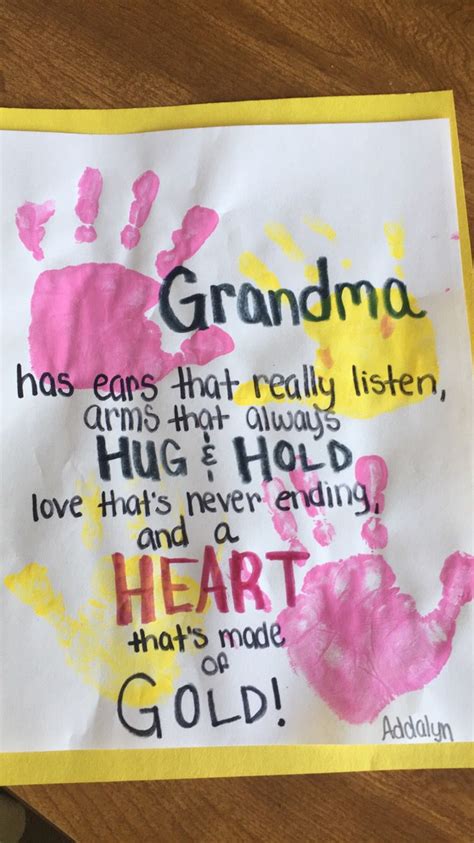 Make the gift about them Mothers Day crafts for grandma! | Mothers day crafts for ...