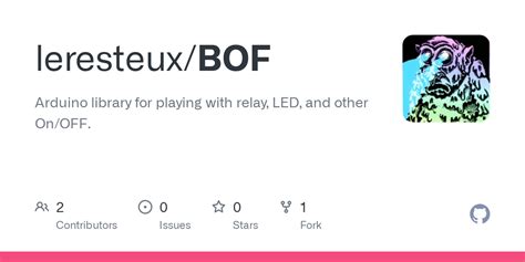 Github Leresteuxbof Arduino Library For Playing With Relay Led
