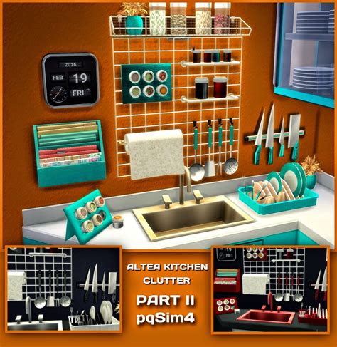Sims 4 Mm Cc Maxis Match Kitchen Clutter Sims 4 Pinterest Sims