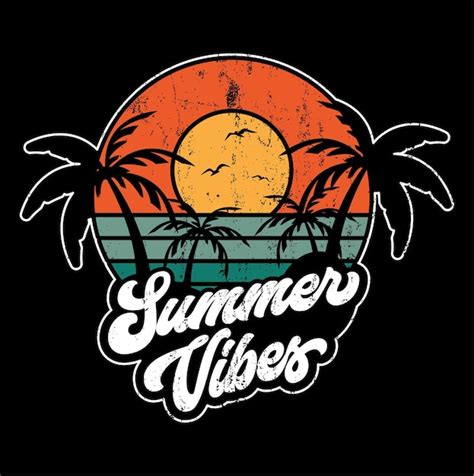 Premium Vector Summer Vibes Illustration
