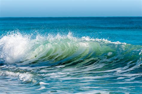 Blue Water Rolling Waves Photograph By Mary Ellen Oloughlin Pixels