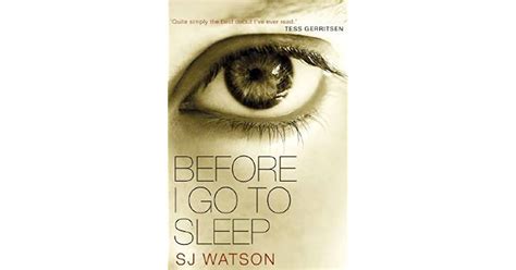 Before I Go To Sleep By Sj Watson