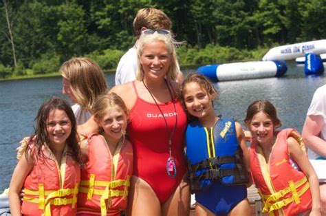 summer camp girls swimming