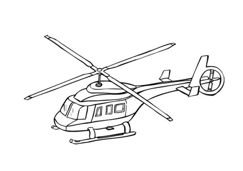 Malvorlage Hubschrauber | Ausmalbild 9662.