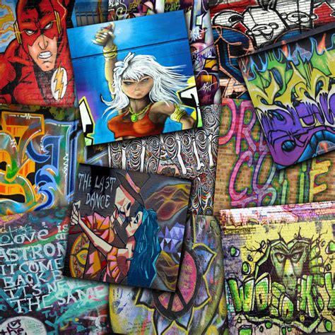 Graffiti Digital Papers Graffiti Art Street Art Graffiti Etsy