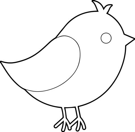 Simple Bird Line Drawing Free Download On Clipartmag