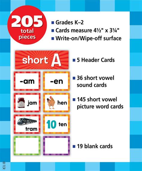 Short Vowels Pocket Chart Cards Teacher Created Resources