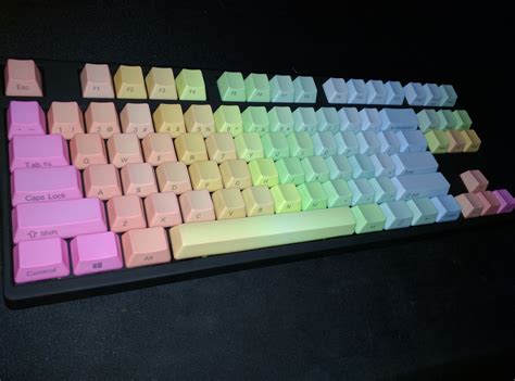 New Keycap Day Is Best Day Nkpc Rainbow Keycaps Came In From The