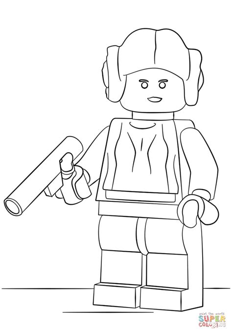 Lego Princess Leia coloring page | Free Printable Coloring ...