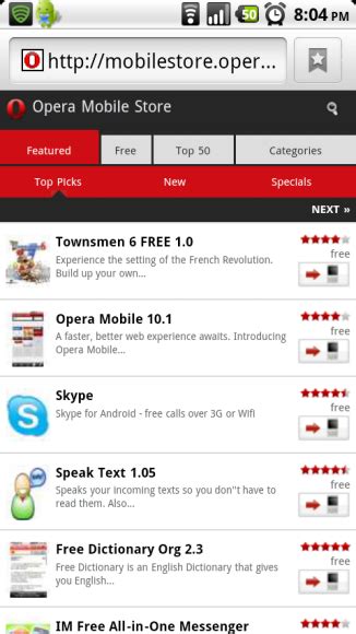 Opera Launches The Opera Mobile Store Available In Over 200 Countries
