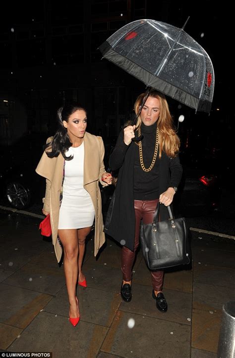 Vicky Pattison Shows Off Her Toned Legs In White Mini Dress For Night