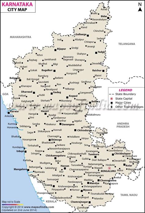 Maybe you would like to learn more about one of these? City Map of Karnataka | Travel destinations in india ...