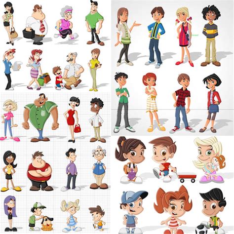 Cartoon People Vector Free Download Vectorpicfree