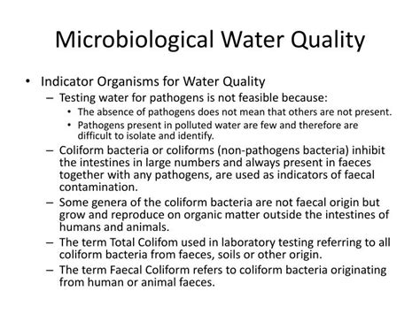 ppt water quality parameters and measurements powerpoint presentation id 2136761