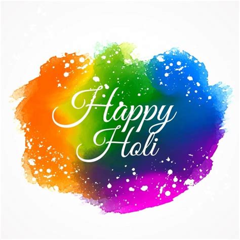Colorful Happy Holi Festival Background Vector Free Download