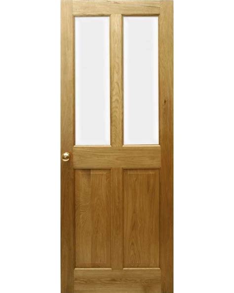 Victorian 4 Panel Half Glazed Solid Oak Door Uk Oak Doors