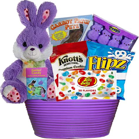 Bunny Treats Chocolate And Candy Easter T Basket Purple Walmart
