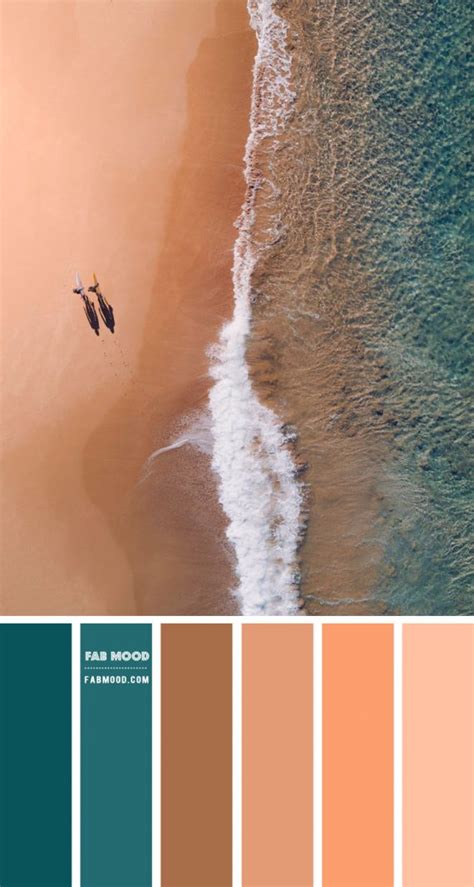 Teal And Beach Sand Color Palette Color Palette 44 1 Fab Mood