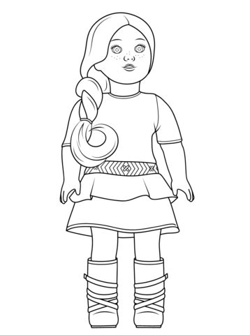 (coloring and activity, official coloring book, american girl gifts for girls aged 8+) by american girl | oct 6, 2020. American Girl Saige coloring page | Free Printable ...