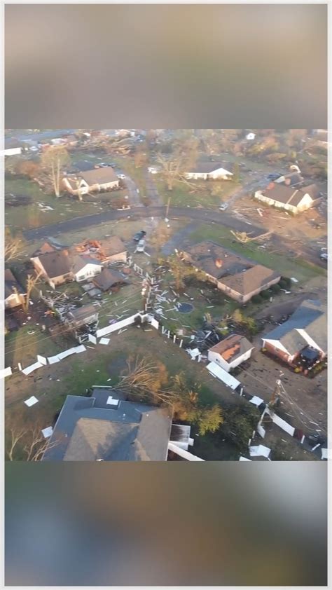 Drone Captures Extensive Damage In Amory After Deadly Mississippi