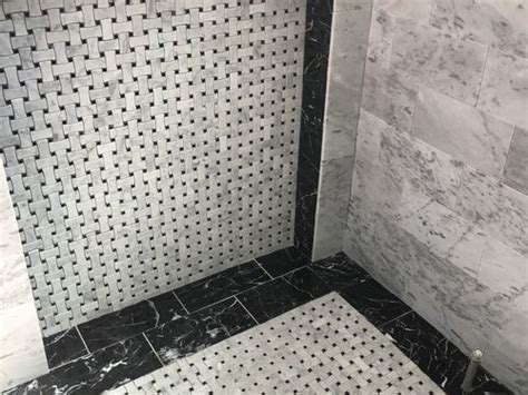 Some cleaners only offer superficial cleaning assistance, but as grout is porous, you need a penetrating cleaner for a thor. Color grout for Carrara Basketweave, Black & Walls Marble