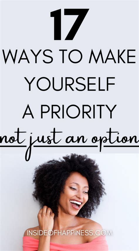 How To Make Yourself A Priority 17 Golden Tips You Want To Follow