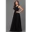 Long Cut Out Black Prom Dress With Lace  PromGirl