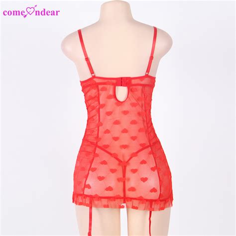 Fast Shipping Red Mesh Ruffles Plus Size Mature Women Sexy Lingerie Buy Plus Size Sexy