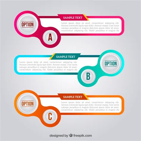 Free Vector Several Fantastic Infographic Banners