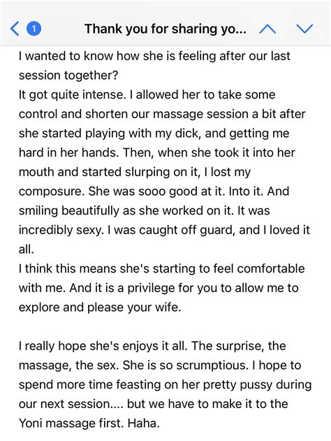 wife massage and masseur sending proof of the session r massageporn