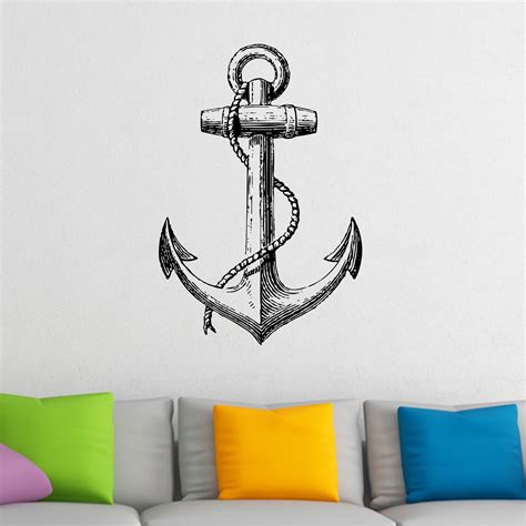 Vintage Anchor Nautical Wall Sticker Decal World Of Wall Stickers