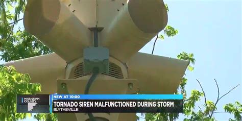 Officials Work To Replace Tornado Siren That Malfunctioned During Storms