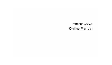 Canon PIXMA TR8620 printer User Manual | Manualzz