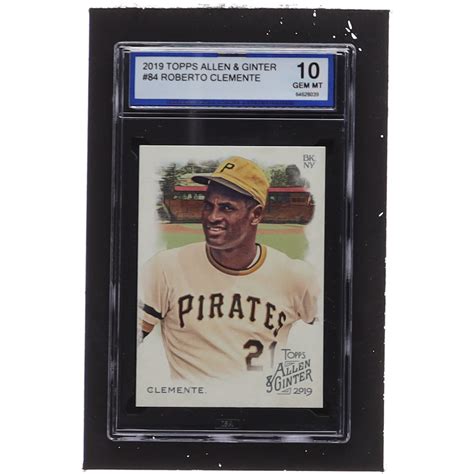 Roberto Clemente 2019 Topps Allen And Ginter 84 Isa 10 Pristine Auction