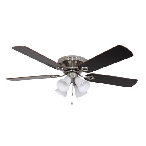 The best brushed nickel ceiling fan can be trendy and refreshing in your home. Sahara Fans Bennington 52 in. Brushed Nickel Ceiling Fan ...