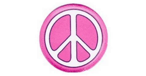 Pink Peace Sign Cutout 1be